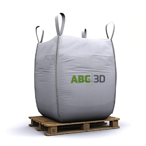 Bulk bag of polymer compounds and masterbatches for industrial injection molding